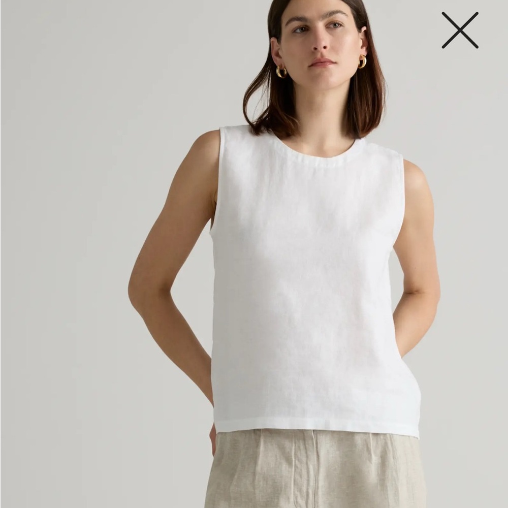 Quince 100% European Linen Tank